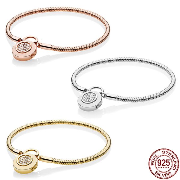 charm bracelets 925silver padlock basic snake bone ladies fit original exquisite beads diy jewelry fashion gift 230216, Golden;silver
charm bracelets 925silver padlock basic snake bone ladies fit original exquisite beads diy jewelry fashion gift 230216, Golden;silver