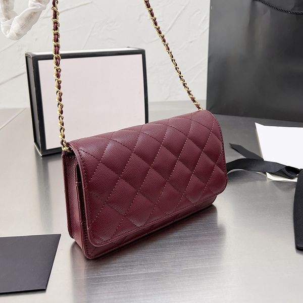 womens caviar leather wallet on chain bags calfskin gold metal hardwre matelasse chain crossbody shoulder multi pochette saoche designer han, Red;black
womens caviar leather wallet on chain bags calfskin gold metal hardwre matelasse chain crossbody shoulder multi pochette saoche designer han, Red;black