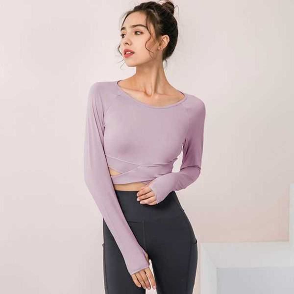 nd winter yoga wear long-sleeved female slim sports running fitness clothing with chest pad elastic tightsesv2esv2, Gray
nd winter yoga wear long-sleeved female slim sports running fitness clothing with chest pad elastic tightsesv2esv2, Gray
