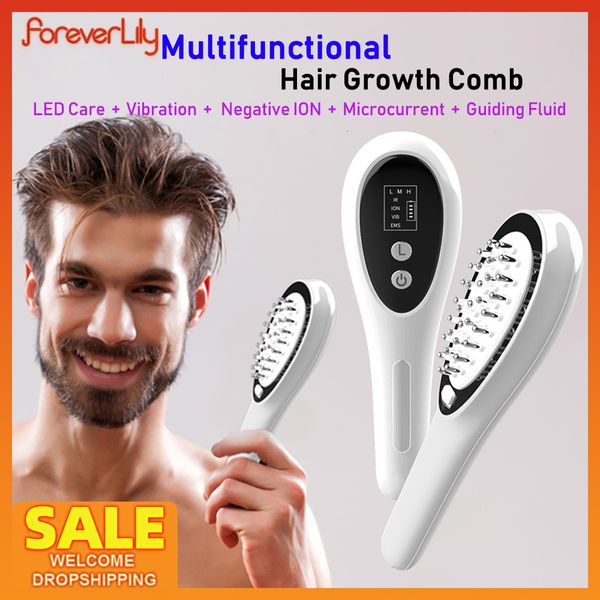hair brushes red light growth fluid guider comb microcurrent scalp applicator massager care therapy brush anti loss 230217, Silver
hair brushes red light growth fluid guider comb microcurrent scalp applicator massager care therapy brush anti loss 230217, Silver