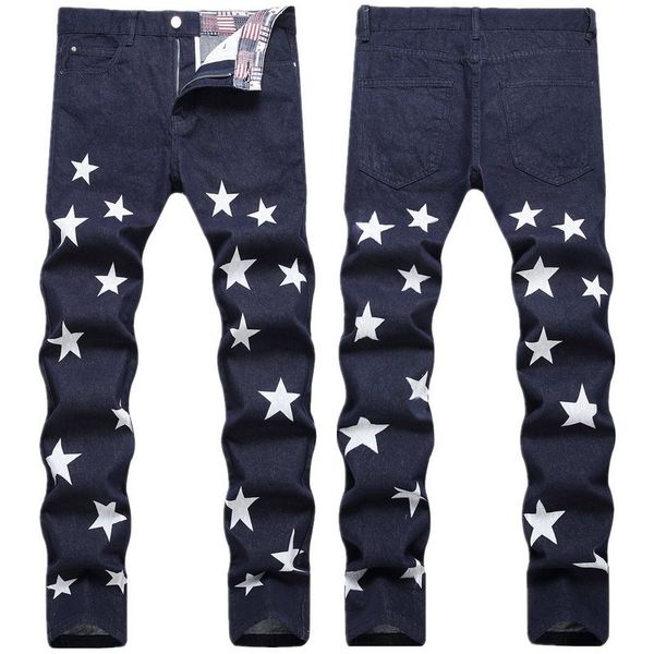 blue men's jeans personalized slim small straight fashionable star print fashion pantstrousers sh1x193
blue men's jeans personalized slim small straight fashionable star print fashion pantstrousers sh1x193