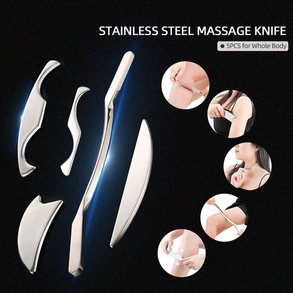 other massage items stainless steel fascial knife set fascia tissue muscle fibers release guasha scraper fitness sports muscles massager rel
other massage items stainless steel fascial knife set fascia tissue muscle fibers release guasha scraper fitness sports muscles massager rel