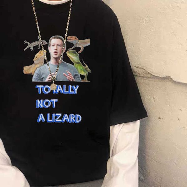 men's t-shirts mark zuckerberg meme essential tshirt totally not alizard tshirt men women regular cotton tee short sleeve j230217, White;black
men's t-shirts mark zuckerberg meme essential tshirt totally not alizard tshirt men women regular cotton tee short sleeve j230217, White;black
