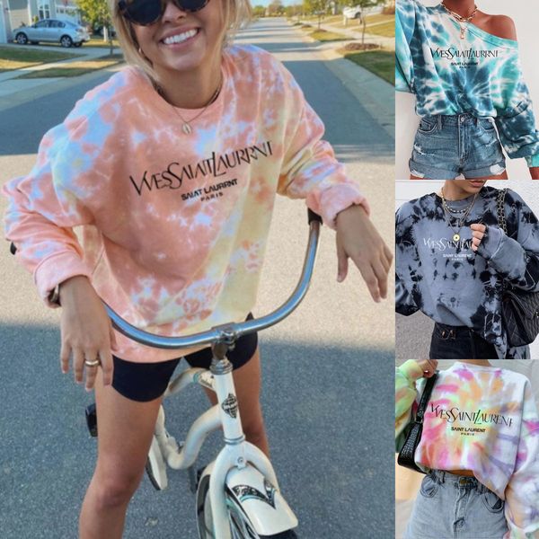 women tie dye letter printed pullover sweatshirt female spring autumn casual loose round neck long sleeve shirt plus size, Black
women tie dye letter printed pullover sweatshirt female spring autumn casual loose round neck long sleeve shirt plus size, Black