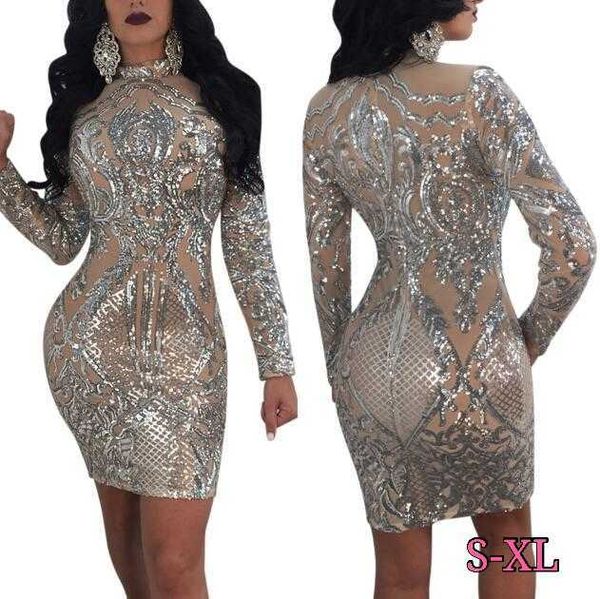 casual dresses silver sparkly bodycon dress long sleeve women sequin dress transparent winter elegant night club mesh glitter party dress z0, Black;gray
casual dresses silver sparkly bodycon dress long sleeve women sequin dress transparent winter elegant night club mesh glitter party dress z0, Black;gray