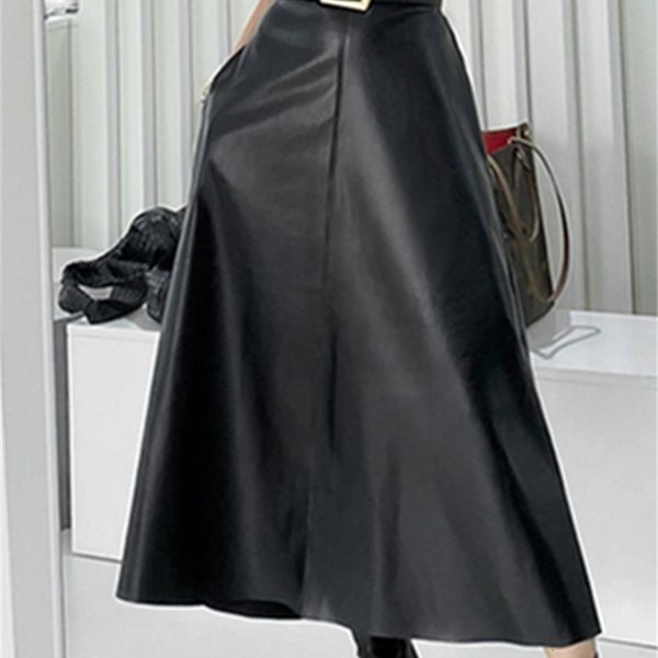 skirts seoulish classic black faux pu leather long skirts with belted high waist umbrella skirts ladies female autumn winter 230217
skirts seoulish classic black faux pu leather long skirts with belted high waist umbrella skirts ladies female autumn winter 230217