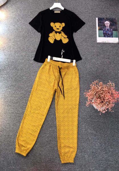 womens two piece pants bow tie bear embroidery crewneck casual t-shirt elastic waist loose and comfortable sweatpants 4 colors clothing desi, White
womens two piece pants bow tie bear embroidery crewneck casual t-shirt elastic waist loose and comfortable sweatpants 4 colors clothing desi, White