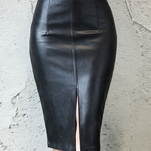 skirts aachoae black pu leather skirt women midi high waist bodycon split skirt office pencil skirt knee length 230217
skirts aachoae black pu leather skirt women midi high waist bodycon split skirt office pencil skirt knee length 230217