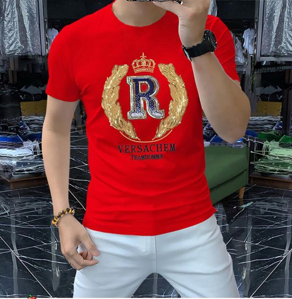 men's t-shirts european station summer new trendy brand simple half-sleeved medusa heavy industry embroidery ice silk slim short-sleeve, White;black
men's t-shirts european station summer new trendy brand simple half-sleeved medusa heavy industry embroidery ice silk slim short-sleeve, White;black