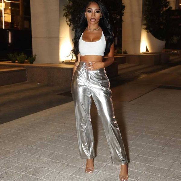 women fashion pants high waist pu leather leggings metallic color for spring summer candy casual trousers, Black;white
women fashion pants high waist pu leather leggings metallic color for spring summer candy casual trousers, Black;white