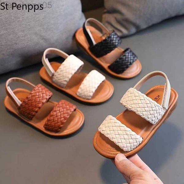 sandals girl's sandals braided open toe fashion vacation summer children flat shoes solid color comfy outdoor anti-slip kids sliders w0, Black;red
sandals girl's sandals braided open toe fashion vacation summer children flat shoes solid color comfy outdoor anti-slip kids sliders w0, Black;red