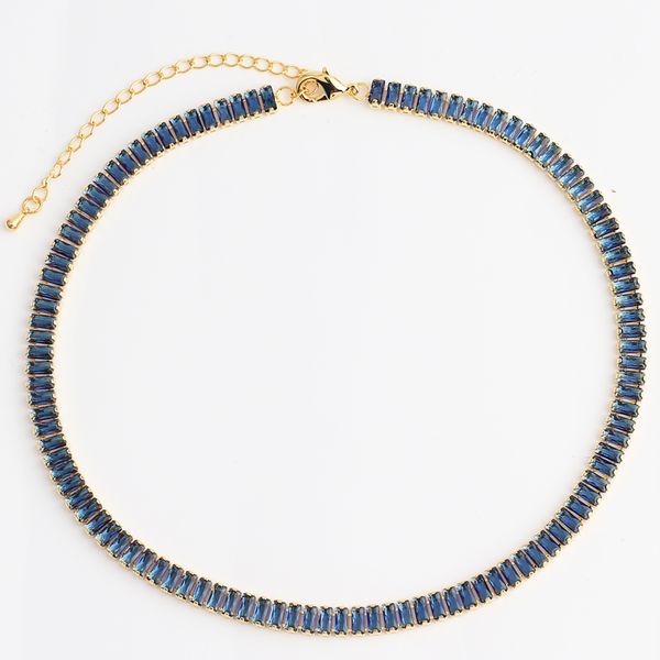 designer luxury blend style colorful cz tennis chain necklace rainbow gold choker crystal necklace female collar para mujer, Golden;silver
designer luxury blend style colorful cz tennis chain necklace rainbow gold choker crystal necklace female collar para mujer, Golden;silver