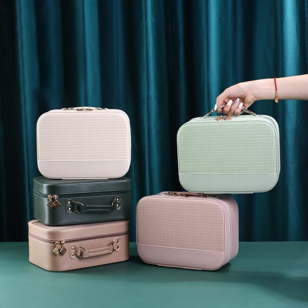 

suitcases fashion cute makeup portable home storage box cosmetic bag large capacity travel toiletry 230216