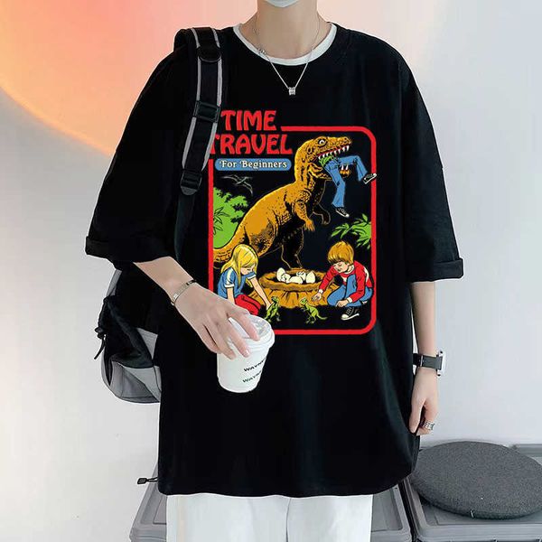men's t-shirts funny time travel for beginners t shirt short sleeve male oversized gothic streetwear men women casual loose tshirt j230, White;black
men's t-shirts funny time travel for beginners t shirt short sleeve male oversized gothic streetwear men women casual loose tshirt j230, White;black