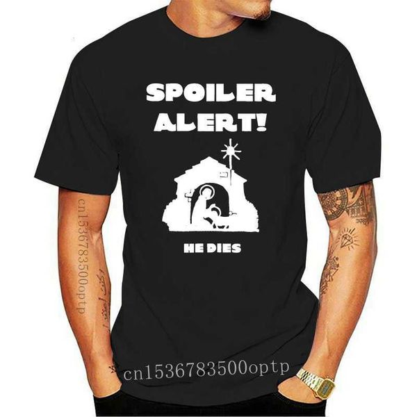 men's t-shirts new joke christmas t shirt spoiler alert he dies nativity scene xmas jesus l230217, White;black
men's t-shirts new joke christmas t shirt spoiler alert he dies nativity scene xmas jesus l230217, White;black