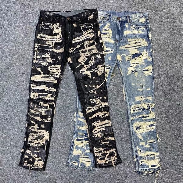 men's jeans fashion fried street exaggeratedly taped slim straight pants embroidered patch high work wash casual man 230217, Blue
men's jeans fashion fried street exaggeratedly taped slim straight pants embroidered patch high work wash casual man 230217, Blue