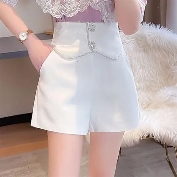 women's shorts high waist wide leg thin aline pants side pockets chic bottom zipper female short 230217, White;black
women's shorts high waist wide leg thin aline pants side pockets chic bottom zipper female short 230217, White;black