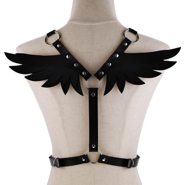 suspenders wings leather harness bondage halterneck beach collar gothic waist shoulder necklaces statement party jewelry gifts 230217, Black;white
suspenders wings leather harness bondage halterneck beach collar gothic waist shoulder necklaces statement party jewelry gifts 230217, Black;white