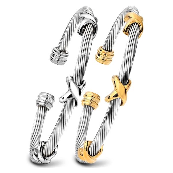 women open cuff bracelet plated gold designer x cross braided cuff bracelet women jewelry silver stainless steel cuff bangle bracelet, Black
women open cuff bracelet plated gold designer x cross braided cuff bracelet women jewelry silver stainless steel cuff bangle bracelet, Black