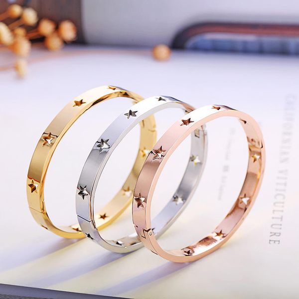 personalised gold bangle bracelets women's star gold bracelet silver gold 316l stainless steel unfade filled jewelry bracelets for wome, Black
personalised gold bangle bracelets women's star gold bracelet silver gold 316l stainless steel unfade filled jewelry bracelets for wome, Black