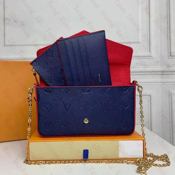 designer bag pochette felicie handbag purse women chain cross body bags 3 pcs/set leather wallet female shoulder bags clutch tote messenger
designer bag pochette felicie handbag purse women chain cross body bags 3 pcs/set leather wallet female shoulder bags clutch tote messenger