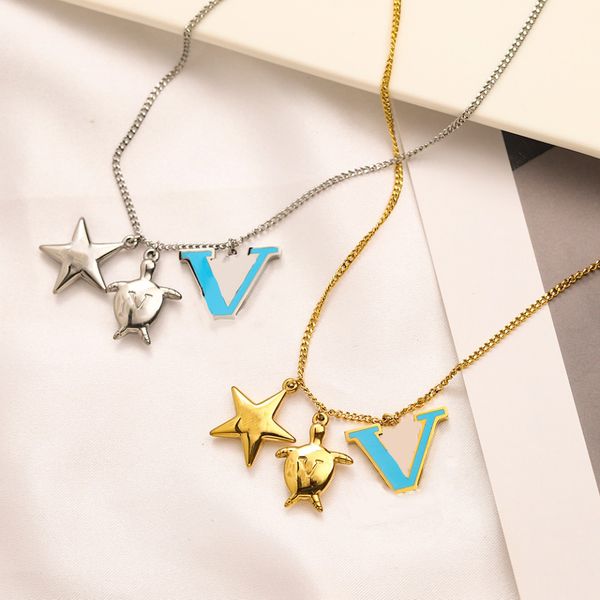 high-end pendant necklaces turtle four-leaf clover 18kgold letter vluxury designers jewellery bangles love for mens womens jewelers original, Silver
high-end pendant necklaces turtle four-leaf clover 18kgold letter vluxury designers jewellery bangles love for mens womens jewelers original, Silver