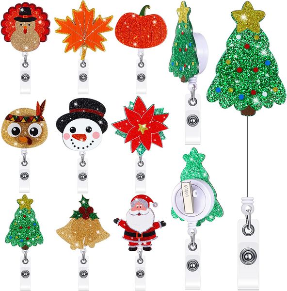 10 pcs/lot key ring christmas retractable nurse bling glitter holiday badge reels cute acrylic id name badge holder with alligator clip for, Slivery;golden
10 pcs/lot key ring christmas retractable nurse bling glitter holiday badge reels cute acrylic id name badge holder with alligator clip for, Slivery;golden