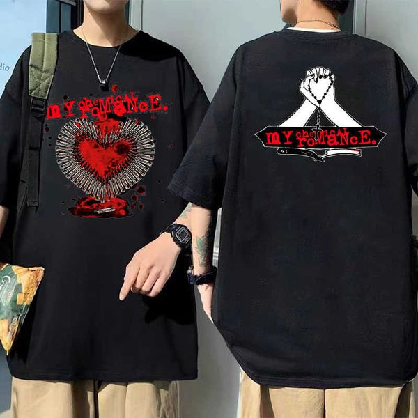 men's t-shirts rock band male black casual short sleeve tees my chemical romance heart bullets tshirt men women oversized hip hop tshir, White;black
men's t-shirts rock band male black casual short sleeve tees my chemical romance heart bullets tshirt men women oversized hip hop tshir, White;black
