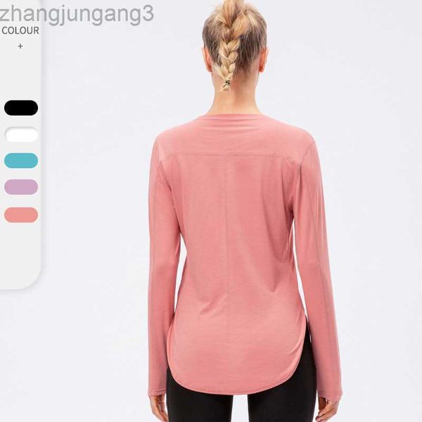 women's t shirt lulu's same autumn breathable quick drying loose fitness clothes running women's long sleeves lululemens wom, White
women's t shirt lulu's same autumn breathable quick drying loose fitness clothes running women's long sleeves lululemens wom, White
