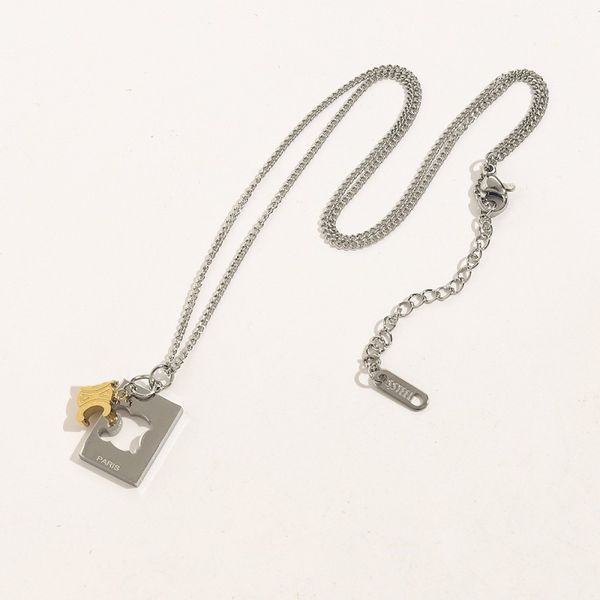 two-color patchwork necklace women clover necklace designer jewelry womens 18k gold plated pendant necklaces mens cuban link chain luxury si, Silver
two-color patchwork necklace women clover necklace designer jewelry womens 18k gold plated pendant necklaces mens cuban link chain luxury si, Silver