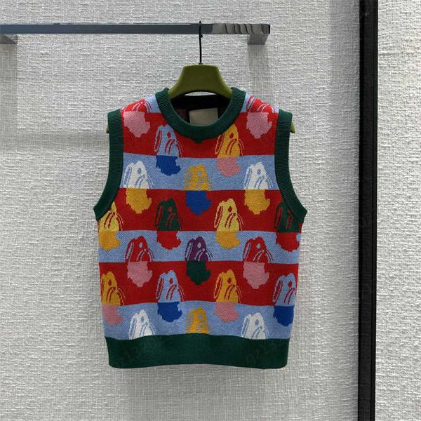 knitted vest tanks camis rabbit print color contrast striped crew neck vest elastic soft fabric threaded edge sleeveless womens designer cl, White
knitted vest tanks camis rabbit print color contrast striped crew neck vest elastic soft fabric threaded edge sleeveless womens designer cl, White