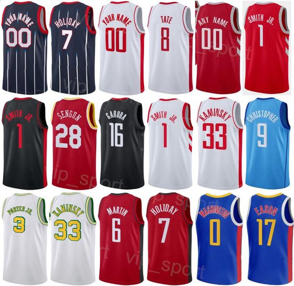 printed city association basketball frank kaminsky jersey 33 kevin porter jr 3 jalen green 4 jaesean tate 8 alperen sengun 28 justin holiday, Black;red
printed city association basketball frank kaminsky jersey 33 kevin porter jr 3 jalen green 4 jaesean tate 8 alperen sengun 28 justin holiday, Black;red