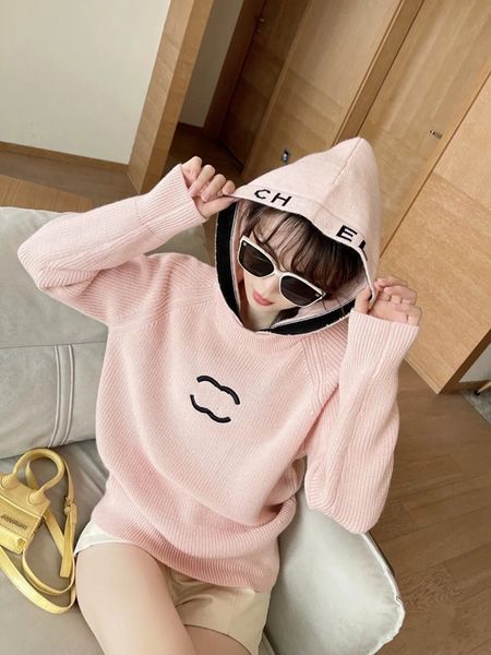 Image of fashion Sweatshirts Luxury designer Sweaters Women cHannel Style Long Sleeve Oversize Knit Pullover Female Tops Casual Loose brand embroidery Women&#039;s Sweaters