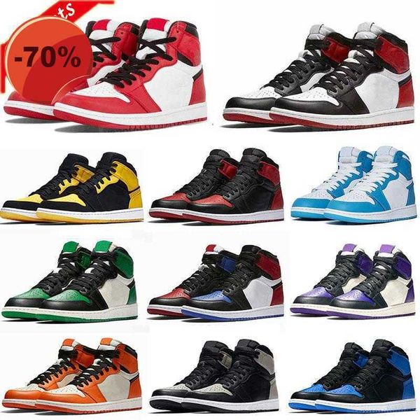sandals new jumpman 1 1s og high basketball shoes pine green black court purple royal bred toe nc obsidian unc game sneakers trainers 36-48
sandals new jumpman 1 1s og high basketball shoes pine green black court purple royal bred toe nc obsidian unc game sneakers trainers 36-48