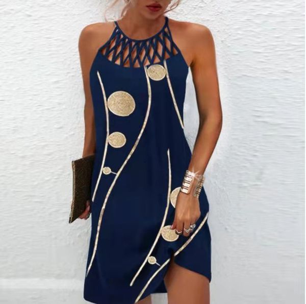 casual dresses women summer fashion hollow sleeveless print beach mini female vintage elegant boho party vestido 230217, Black;gray
casual dresses women summer fashion hollow sleeveless print beach mini female vintage elegant boho party vestido 230217, Black;gray