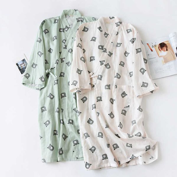 nightgown couple's nightgown men's and women's spring autumn cotton gauze summer breathable bathrobe medium length pajamas th
nightgown couple's nightgown men's and women's spring autumn cotton gauze summer breathable bathrobe medium length pajamas th