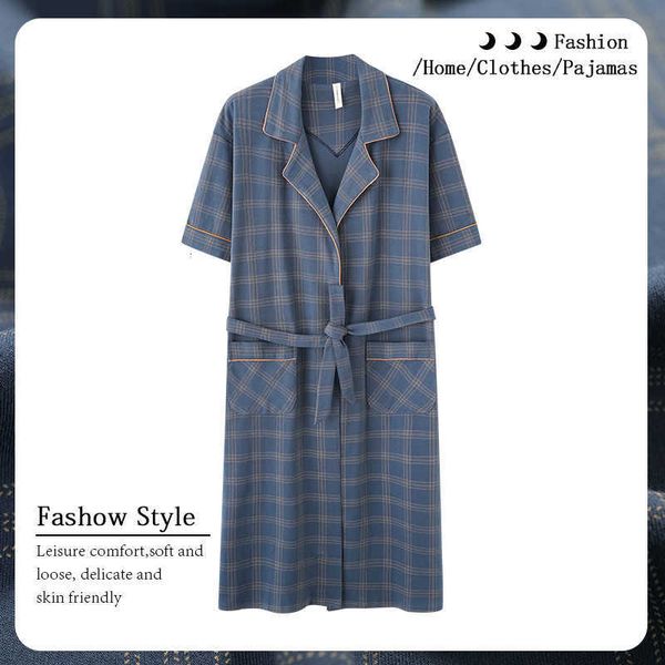 nightgown men's nightgown summer thin short sleeve one-piece oversized casual pajamas medium length bathrobe
nightgown men's nightgown summer thin short sleeve one-piece oversized casual pajamas medium length bathrobe