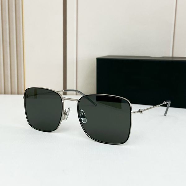 117 grey/silver frame grey sunglasses for men metal frame squared shades designers sunglasses uv400 eyewear with box, White;black
117 grey/silver frame grey sunglasses for men metal frame squared shades designers sunglasses uv400 eyewear with box, White;black
