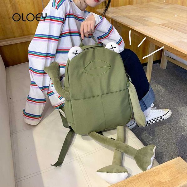 mochila bolsa cartoon frog shape backpacks women canvas bagpack green rucksack female shoulder bag for teenage girl school bag
mochila bolsa cartoon frog shape backpacks women canvas bagpack green rucksack female shoulder bag for teenage girl school bag