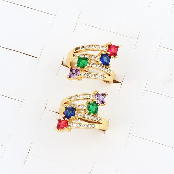 designer jewelry ring cz gold rainbow ring, is an 18k engagement ring used for party gift rings with diamond jewelry written on it, Silver
designer jewelry ring cz gold rainbow ring, is an 18k engagement ring used for party gift rings with diamond jewelry written on it, Silver