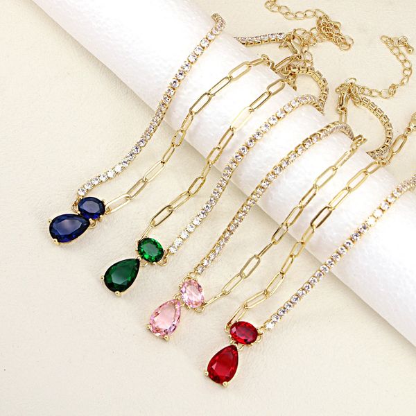 designer jewelry young women necklace cz tennis chain zirconia gold jewelry necklace water drop lion tin ladies, Black
designer jewelry young women necklace cz tennis chain zirconia gold jewelry necklace water drop lion tin ladies, Black