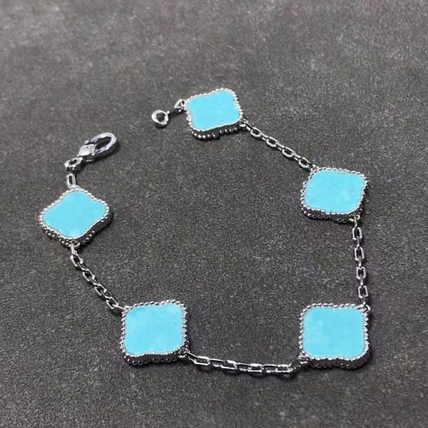 2023 luxury sweet clover designer charm bracelets for women 18k gold silver black white red green brand flower love bracelet jewelry gift, Golden;silver
2023 luxury sweet clover designer charm bracelets for women 18k gold silver black white red green brand flower love bracelet jewelry gift, Golden;silver