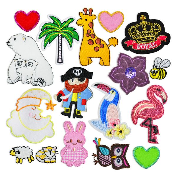 notions cartoon patches mixed iron on panada owl embroidered appliques sew on patch diy clothing craft decoration accessories, Black
notions cartoon patches mixed iron on panada owl embroidered appliques sew on patch diy clothing craft decoration accessories, Black