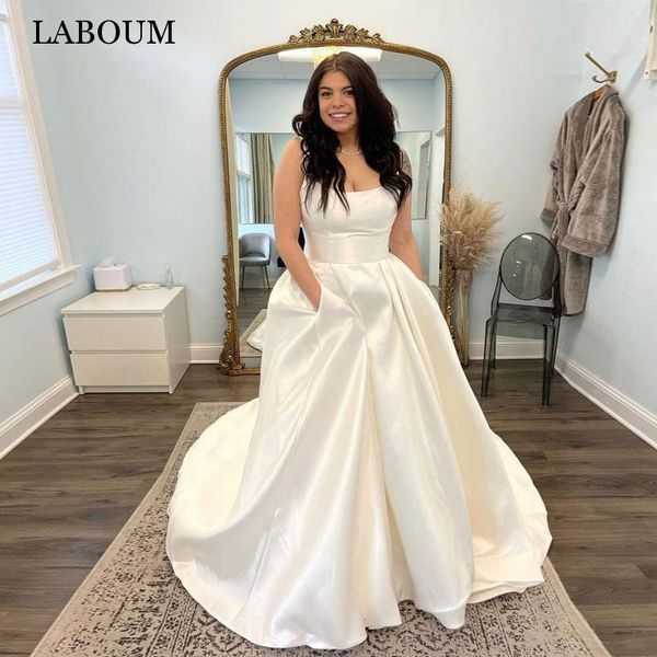 party dresses laboum plus size wedding for women 2023 bride modern spaghetti straps bridal gown backless sweep train vestidos de novia 23021, White;black
party dresses laboum plus size wedding for women 2023 bride modern spaghetti straps bridal gown backless sweep train vestidos de novia 23021, White;black