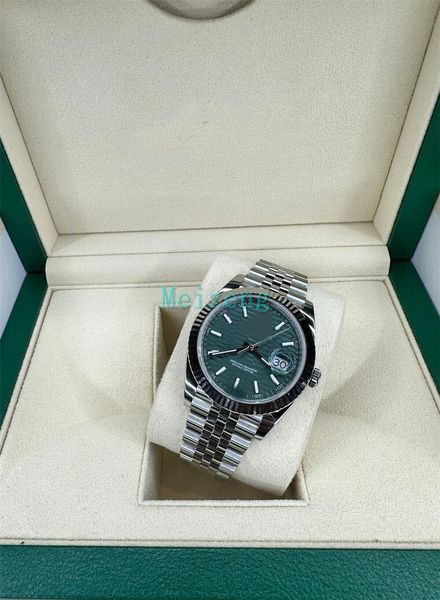 2023 diver sport wristwatch datejust 41 mint green fluted motif baton dial jubilee 126334 brand new men's automatic watch, Slivery;brown
2023 diver sport wristwatch datejust 41 mint green fluted motif baton dial jubilee 126334 brand new men's automatic watch, Slivery;brown