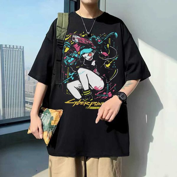 men's t-shirts cyberpunk edgerunners tshirt rebecca cyberpunk tshirt crewneck men women pure cotton tee edge runners david lucy neon t, White;black
men's t-shirts cyberpunk edgerunners tshirt rebecca cyberpunk tshirt crewneck men women pure cotton tee edge runners david lucy neon t, White;black