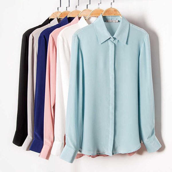 women's 2023 spring white collar ol style crepe de chine small pointed neck straight sleeve silk shirt
women's 2023 spring white collar ol style crepe de chine small pointed neck straight sleeve silk shirt