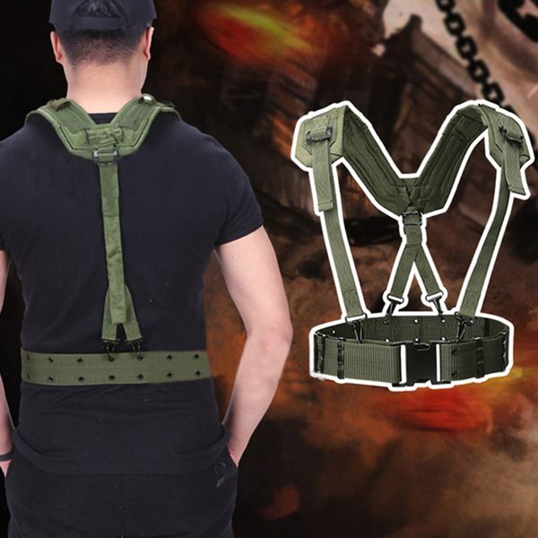 suspenders outdoor adjustable equipage suspender type tactics braces tactical men combat readiness strap 230217, Black;white
suspenders outdoor adjustable equipage suspender type tactics braces tactical men combat readiness strap 230217, Black;white