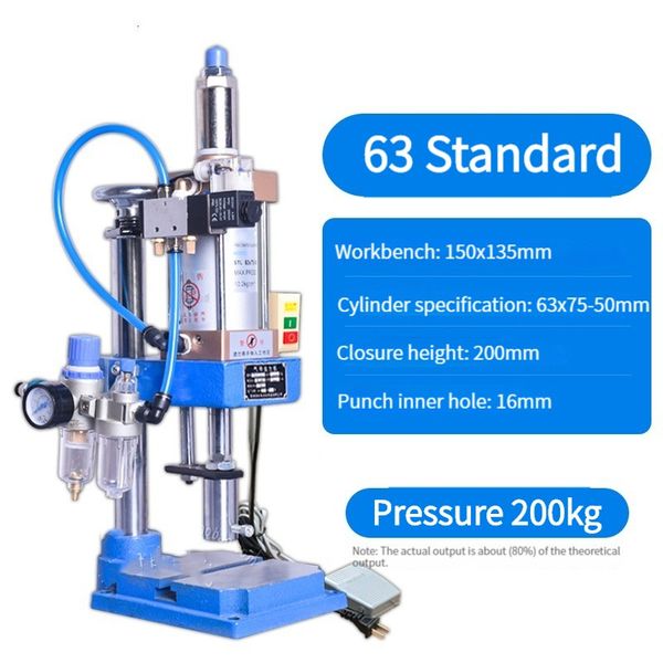pneumatic press pneumatic punch 200kg single column 63 type bench press small gas spleen high precision riveting machine
pneumatic press pneumatic punch 200kg single column 63 type bench press small gas spleen high precision riveting machine