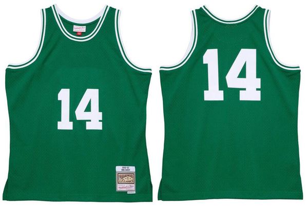 bob cousy stitched basketball jersey s-6xl mitchell ness jersey 1962-63 mesh hardwoods classics retro jerseys men women youth green 14, Black;red
bob cousy stitched basketball jersey s-6xl mitchell ness jersey 1962-63 mesh hardwoods classics retro jerseys men women youth green 14, Black;red
